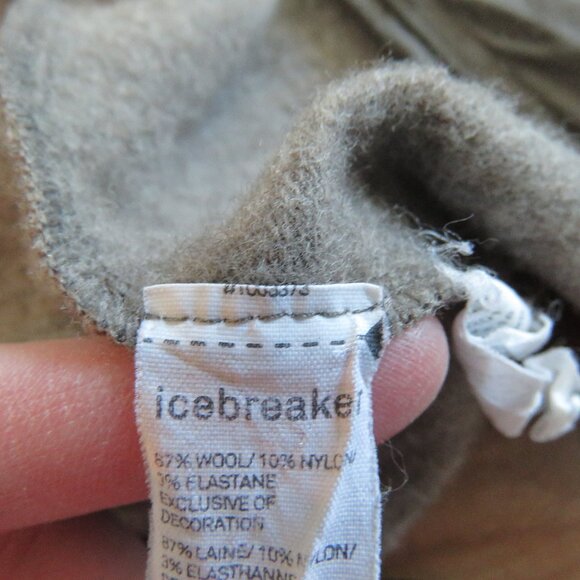 ICEBREAKER | RealFLEECE® Sierra Merino Wool Zip Up Jacket Sweater Oatmeal Sz M - Picture 16 of 16